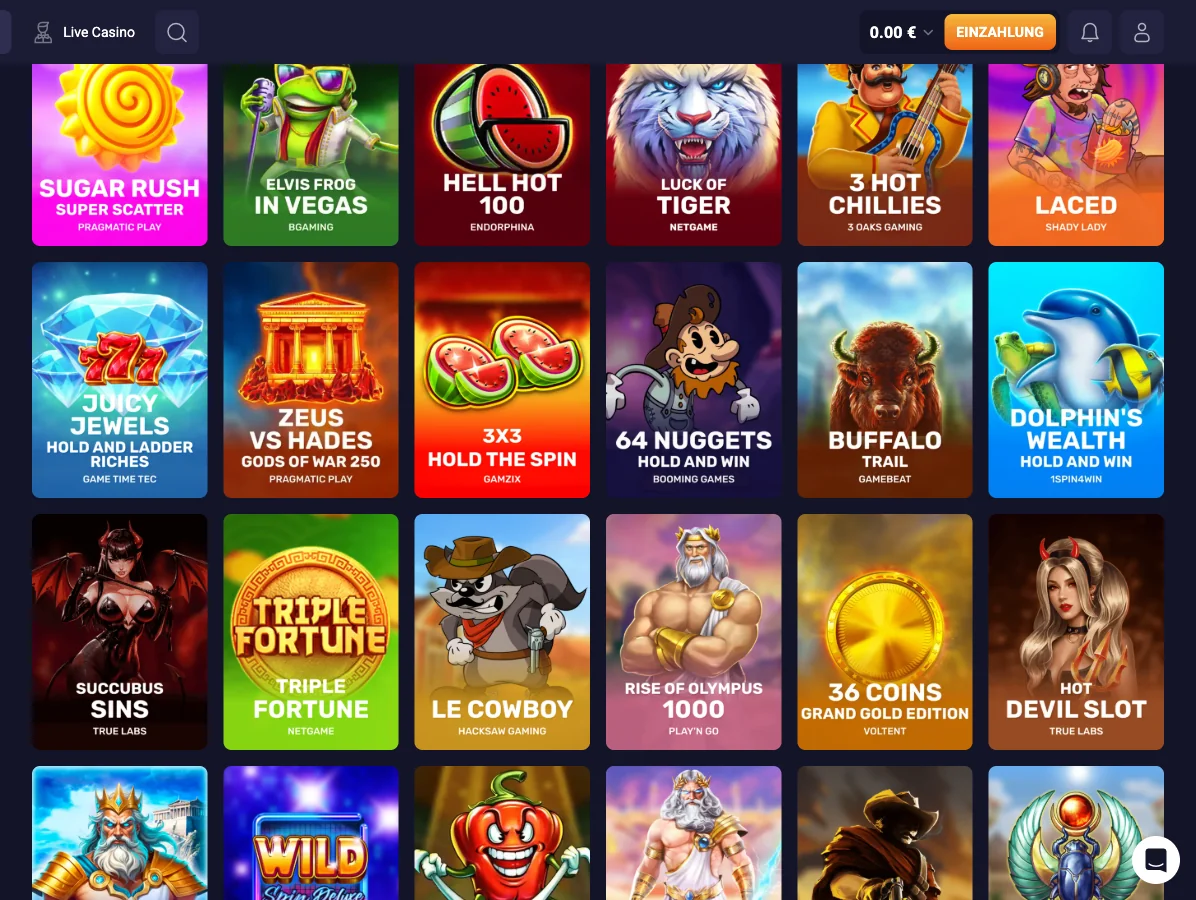 Spielangebot bei Slotornado – RetroBet